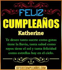 Frases de Cumpleaños Katherine